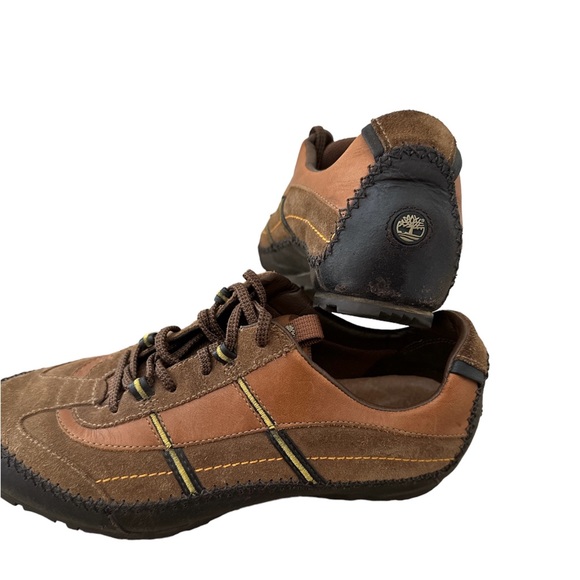 Timberland Comforia System Womens Size 7.5 Multi Color Brown Suede Leather Shoes - Picture 2 of 5
